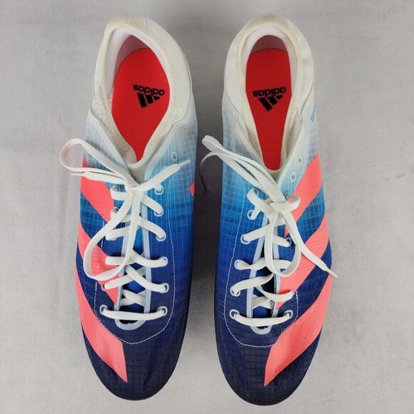 NEW Adidas Men\'s Sz 14 Sprintstar‎ Track and Field Shoe Legacy Blue Rush Lace Up main image 5